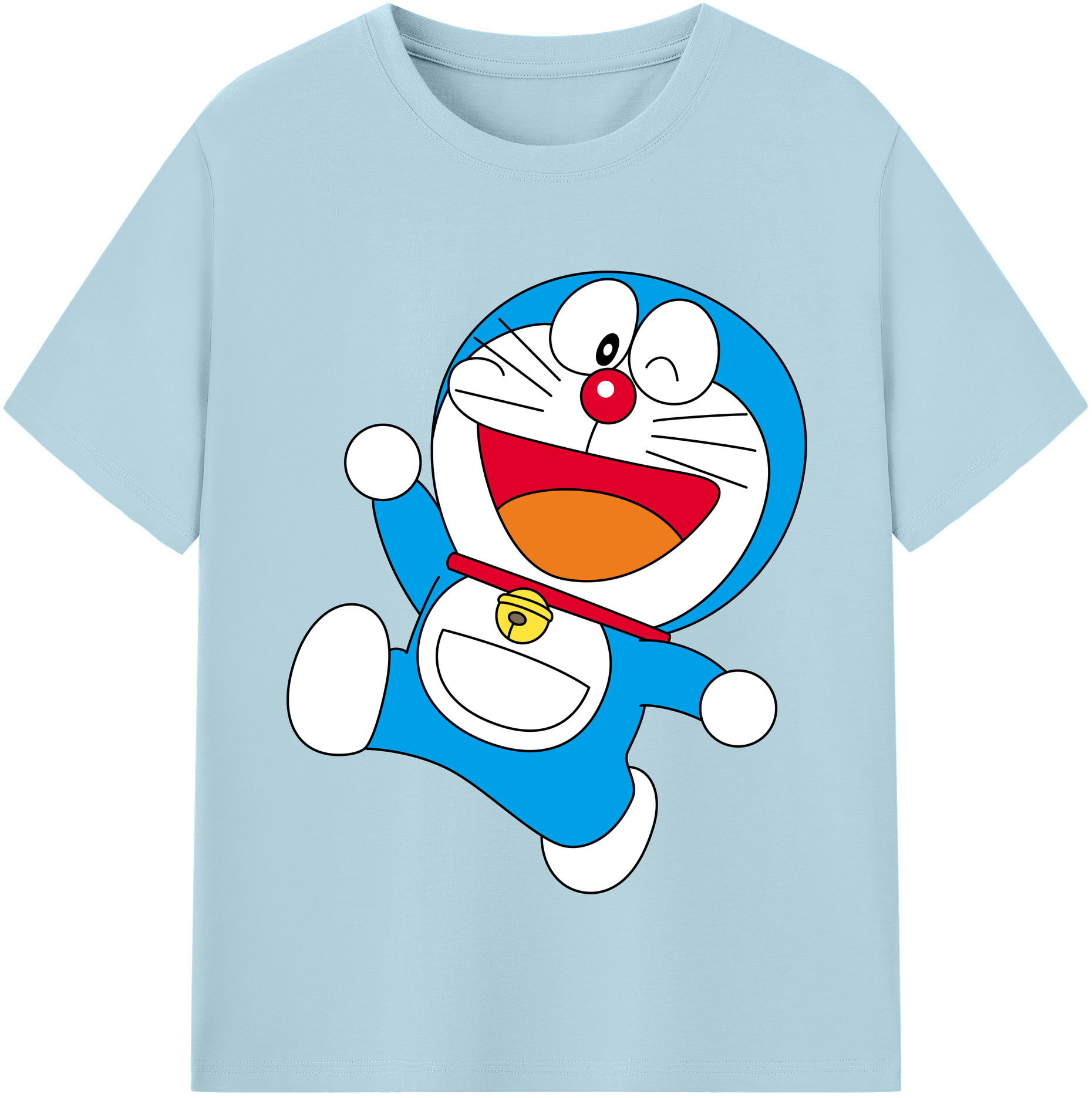 （画像用） ドラえもん Doraemon 綿100％半袖Tシャツ（フロントプリント）